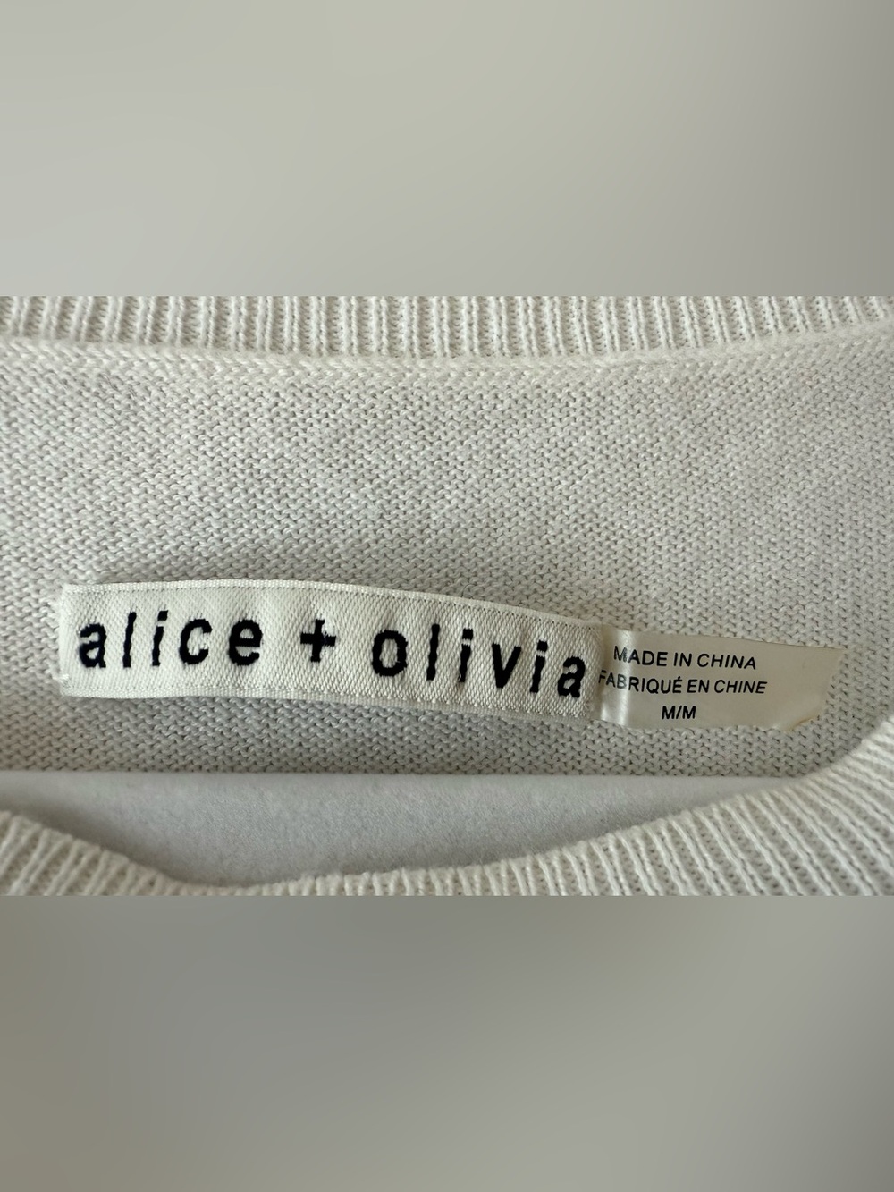 Alice + Olivia Sequin Girl Sweater M - Picture 3 of 5